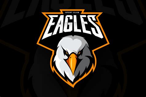 Looking for sports logos online? Eagle mascot sport logo design ~ Illustrations ~ Creative Market