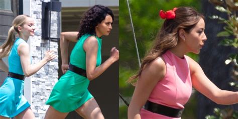 first photos from live action ‘powerpuff girls set show the girls in costume donald faison