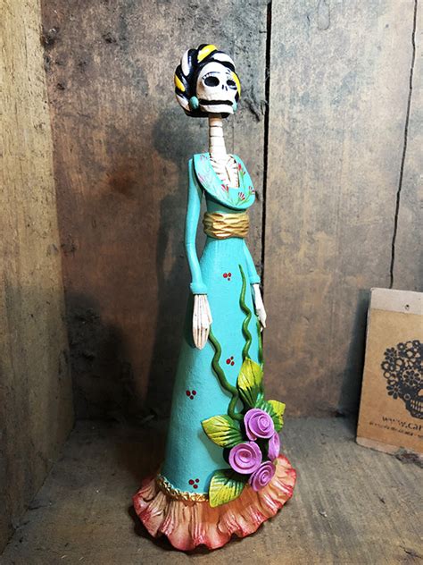 Catrina Mexicana Frida Kahlo Mariana 🦋 Catrinas Artesanía Y Cultura