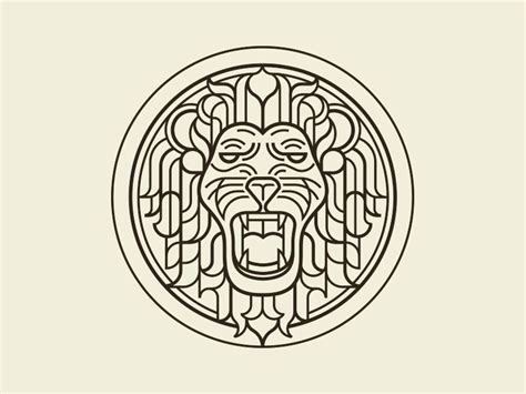 Handsome guy sports body lion head man stylish clothes. Lion | Art logo, Logo design, Lion design