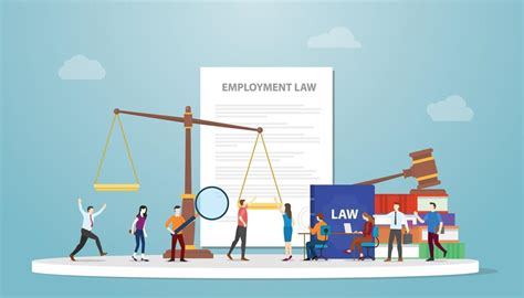 Employment Law Concept With Document Paper And Gavel 3301600 Vector Art