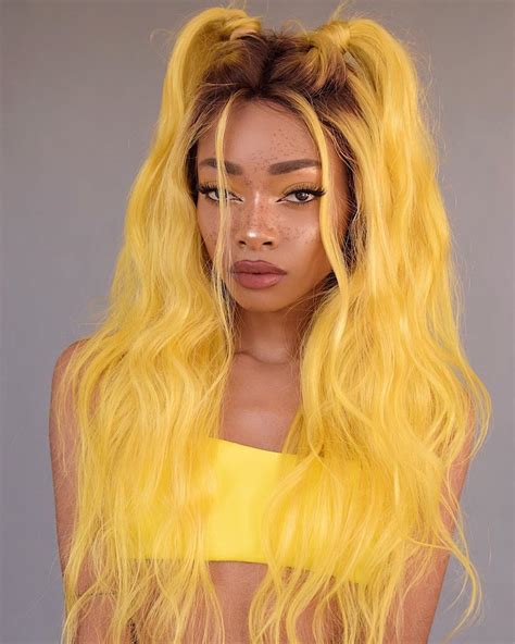 Temperhair By Nyané Nyane Lebajoa Pastel Yellow Tigers Eye Hair Full