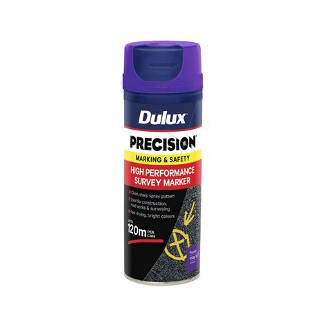 Dulux Precision Survey Marker Spray Paint Purple 350g Inspirations Paint