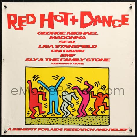 EMoviePoster C RED HOT DANCE X Music Poster HIV AIDS George Michael Seal