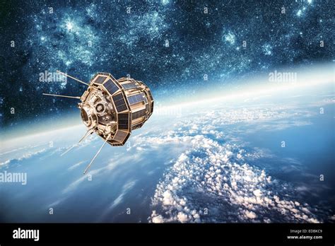 Satellite Orbiting The Earth Hi Res Stock Photography And Images Alamy