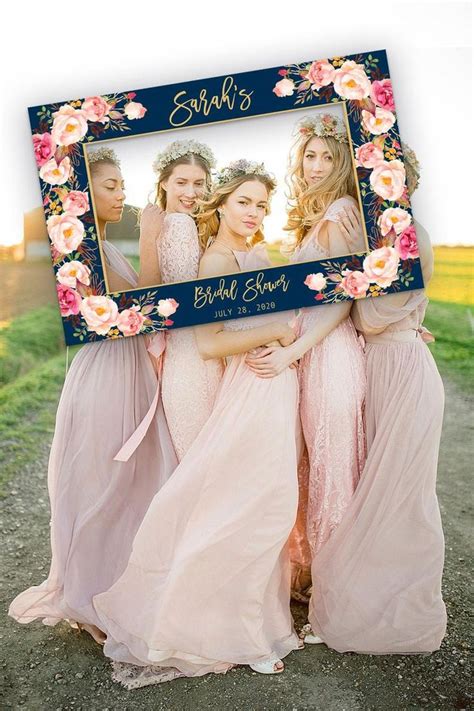 Landscape Photo Frame Rustic Bridal Shower Photo Booth Frame Boho Bridal Shower Decoration