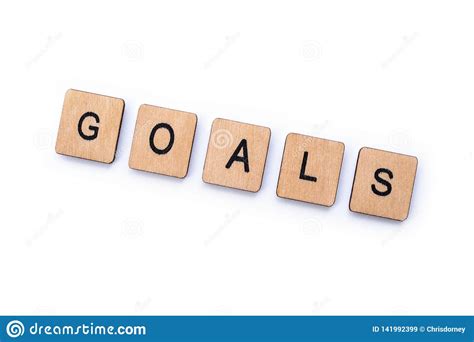 The Word Goals Stock Image Image Of Feel Love Devoted 141992399