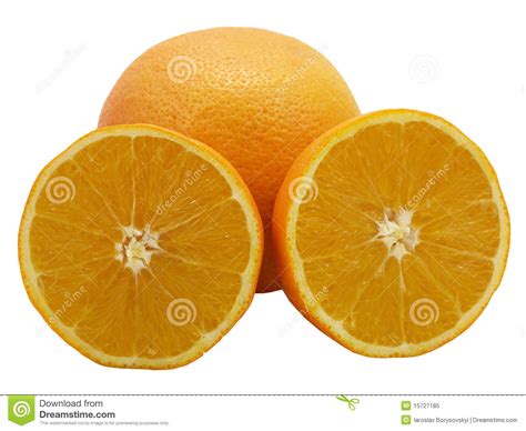 Orangesisolated Image Stock Image Du Cercle Demi 15727185