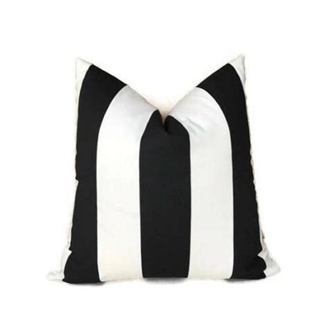 Details About Schumacher Black And White Cabana Stripe Pillow Cover Decorative Pillow Covers