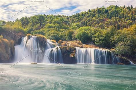 Amazing Nature Landscape Waterfall Stock Photo Containing Waterfall And