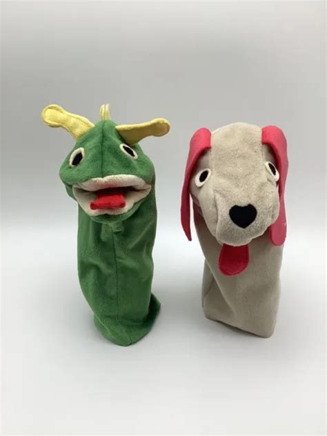 Baby Einstein Hand Puppet Lot Bard Dragon Lizard Green Pavlov The Dog