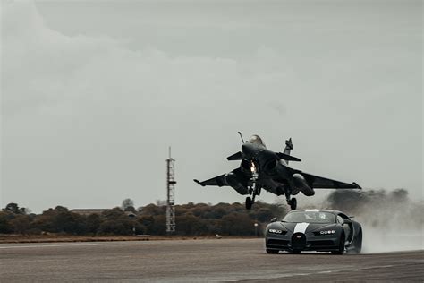 In Pics Bugatti Chiron Sport Meets Dassault Rafale Marine See