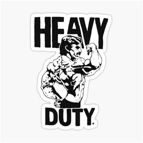 Mike Mentzer Heavy Duty Logo Sticker For Sale By OkSaiyamanStore Redbubble