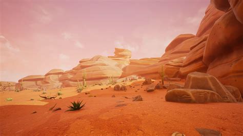Stylized Desert Environment In Environments Ue Marketplace