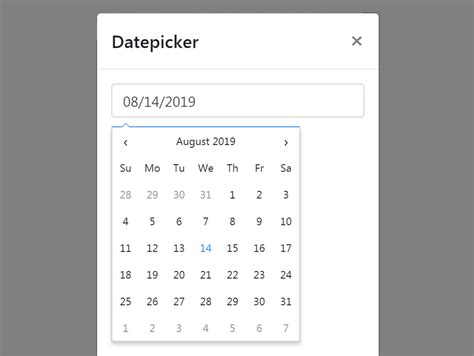 Bootstrap Datepicker In Modal Popup Window CodeHim