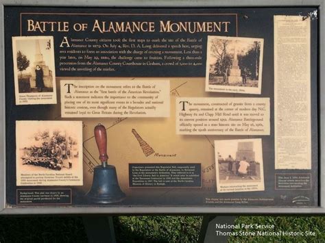 Battle Of Alamance Monument Historical Marker