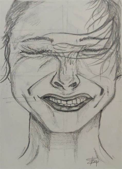 Pencil Sketch Portraits Faces Facial Expressions Male Sketch