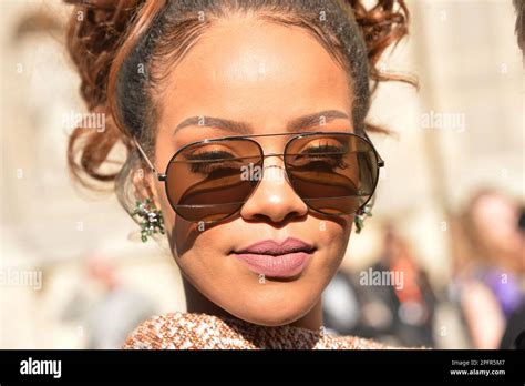 Rihanna Attends The Christian Dior Show Part Of The Paris Fashion Week