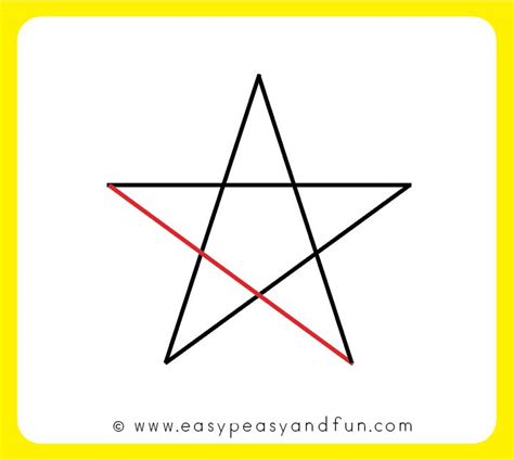 How To Draw A Star Step By Step Drawing Tutorial For The Easiest 5 Pointed Star Drawing