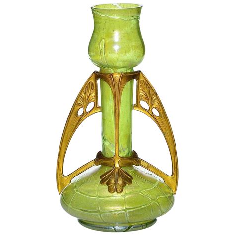 Art Nouveau Kralik Glass Vase For Sale At 1stdibs