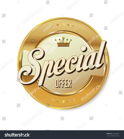 Special Offer Golden Sign Stock Vector 273928361 Shutterstock