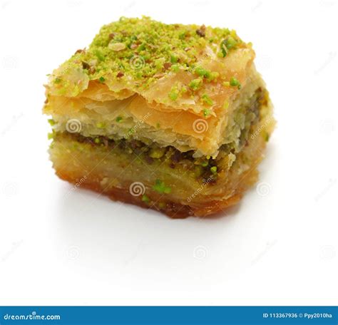 Pistachio Baklava Turkish Traditional Dessert Stock Photo Image Of