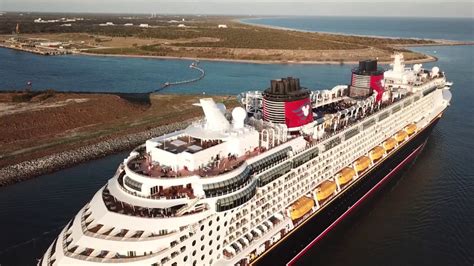 Disney Fantasy Cruise Ship Drone View Awesome Youtube