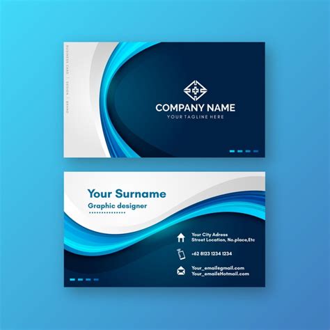 Minimalist Business Card Template Vector Free Download