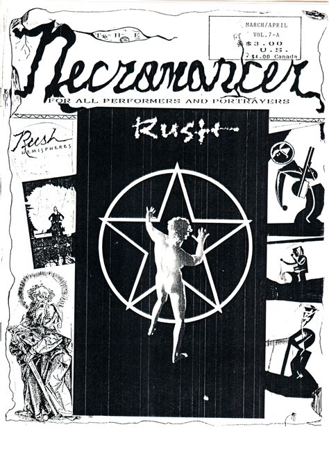 The Necromancer Rush Fanzine Archive Issue 7 Marchapril 1989