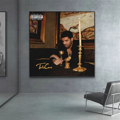 Drake Take Care Music Album Cover Canvas Poster No Frame Etsy