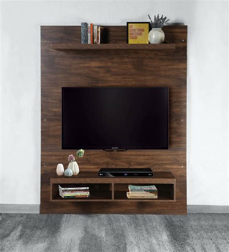 Buy Dylan Wall Mounted Tv Unit In Matte Brown Finish Casacraft By