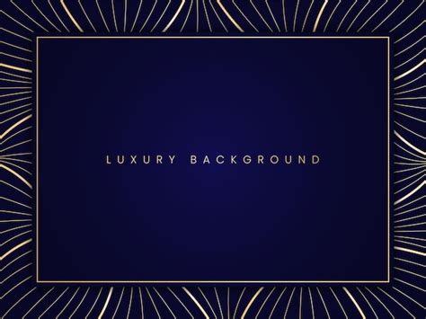 Premium Vector Luxury Royal Blue And Golden Abstract Background