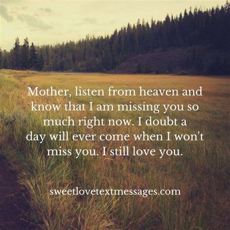 Missing Someone In Heaven Quotes And Sayings Love Text Messages
