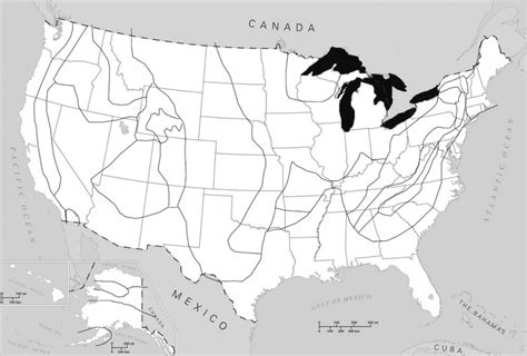 Blank Physical Map Of The United States Printable Map