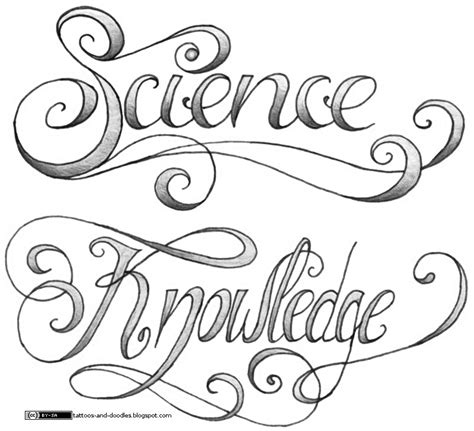Tattoos And Doodles Science And Knowledge