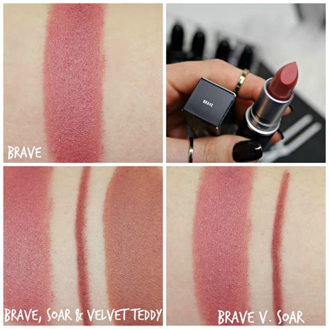 Mac Brave Lipstick Swatches And Review