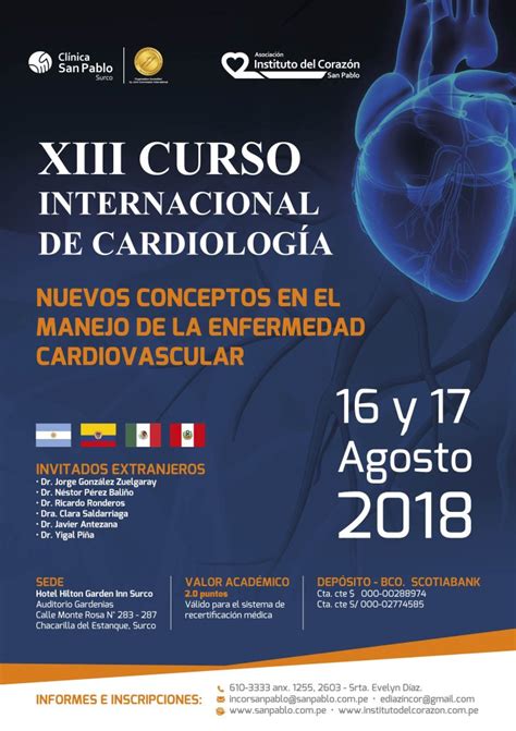 Xiii Curso Internacional De Cardiología Clínica San Pablo