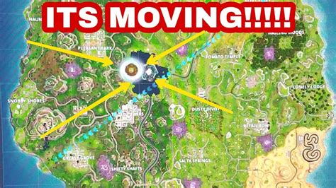 The Loot Lake Floating Island Is Moving Right Now Fortnite Battle