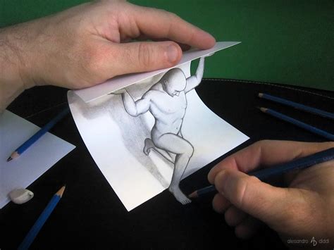 3d Illusion Drawings By Alessandro Diddi Art People Gallery