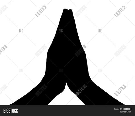 Silhouette Vector Praying Hands Vector And Photo Bigstock