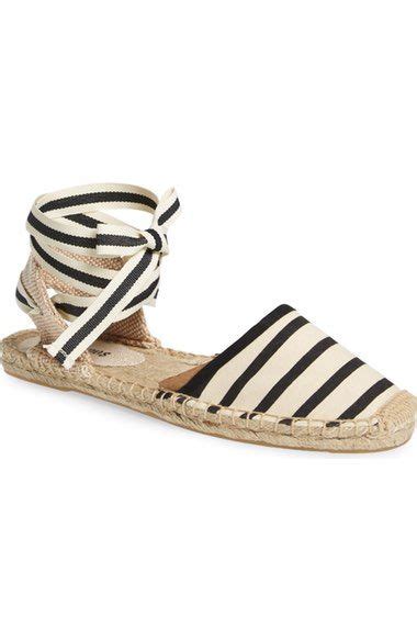 Soludos Classic Striped Ankle Wrap Espadrilles In Multi Modesens