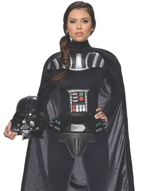 Fitted Black Darth Vader Costume Jumpsuit Womens Star Wars Costume