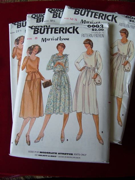Uncirculated 1979 Butterick 60936094 Matti Of Lynne Ladies Pattern