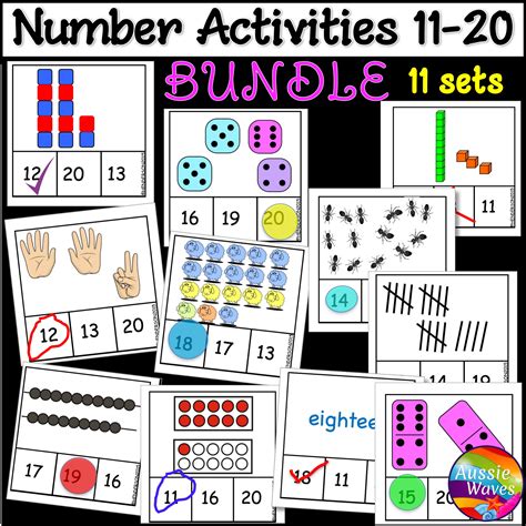 Counting Numbers 11 20 Bundle Of Activities Australian Teachers