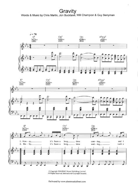 Coldplay Everglow Sheet Music Everglow 2020