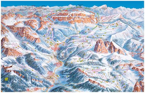 S Cristina Piste Map Ski Area Map Sella Ronda Mychaletfinder