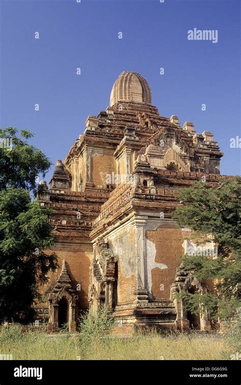 Myanmar Burma Bagan Pagan Htilominlo Temple Stock Photo Alamy