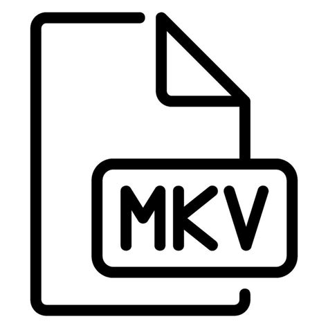 Mkv Line Icon 26999842 Vector Art At Vecteezy
