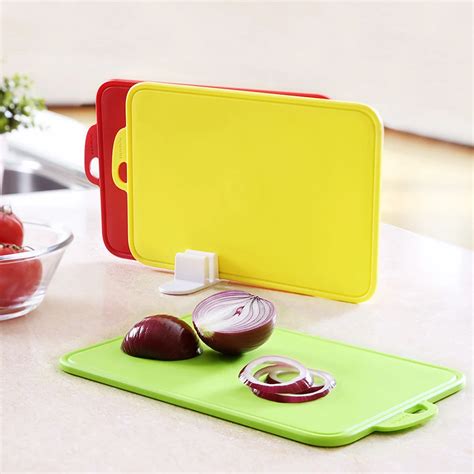 Pcs Kitchen Chopping Block Plastic Kitchen Tool Colorful Food Cutting