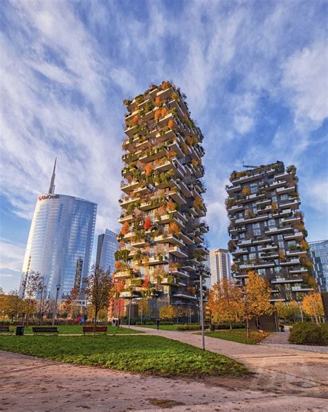 Milan Italy Vertical Forest In Autumn Oc 1270x1600 City Cities